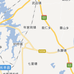 安徽合肥市长丰县地图